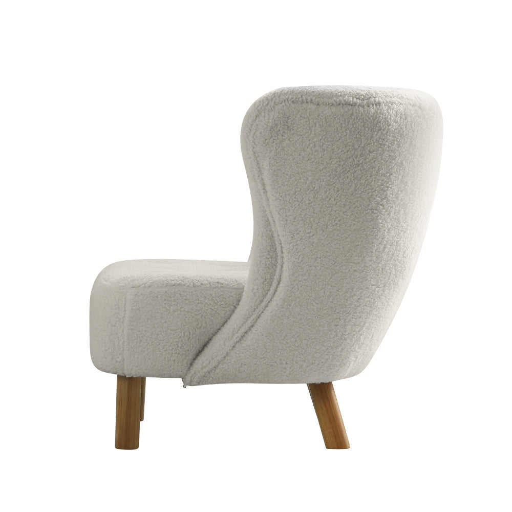 Artiss Felista Sherpa Armchair – White