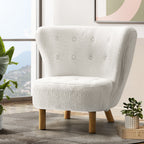 Artiss Felista Sherpa Armchair – White