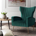 Artiss Kate Velvet Armchair – Green
