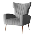 Artiss Kate Velvet Armchair – Grey