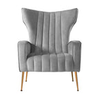 Artiss Kate Velvet Armchair – Grey