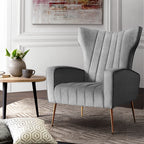 Artiss Kate Velvet Armchair – Grey