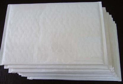 100 Piece Pack - 28 x 23cm White Bubble Padded Envelope Bag Post Courier Mailer Shipping Safe Fragile Self Seal