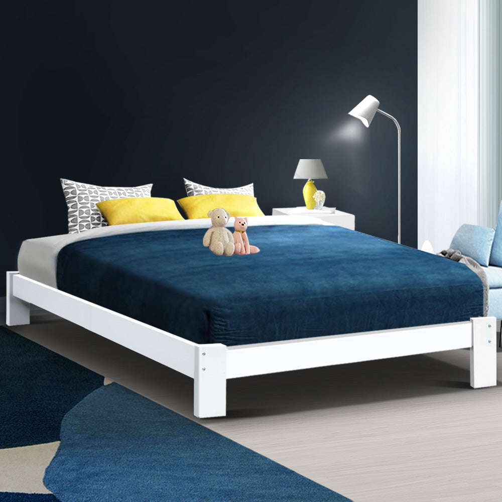 Artiss Bed Frame Queen Wooden Bed Base Frame Size Timber Mattress Platform