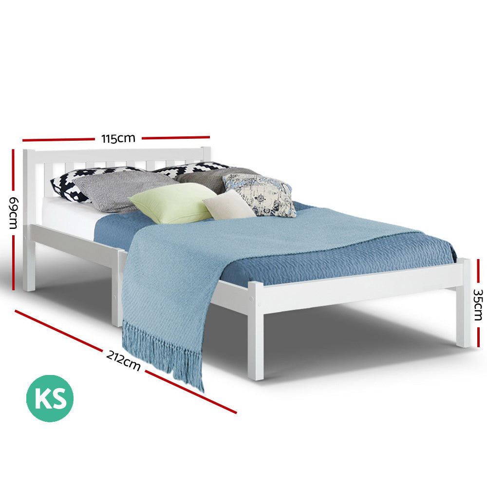 Artiss Bed Frame King Single Wooden Timber Mattress Size Base Bedroom