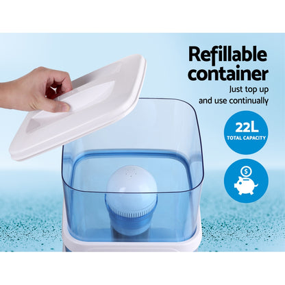 Devanti 22L Water Cooler Dispenser Purifier Filter Bottle Container 6 Stage Filtration