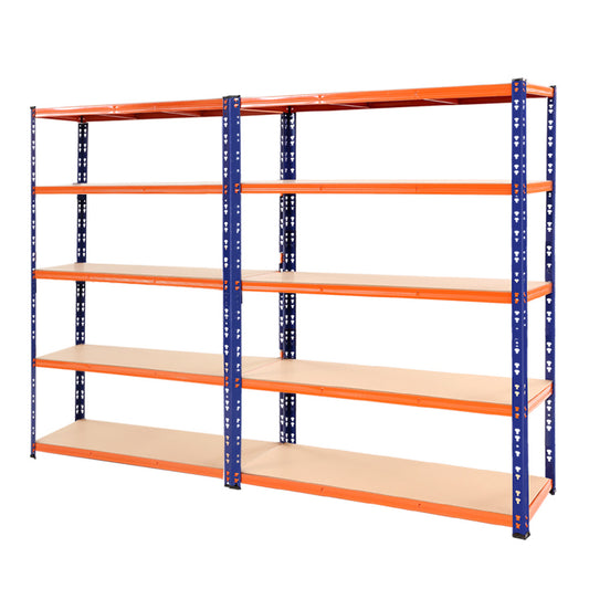 Giantz 2.4MX1.8M Garage Shelving Warehouse Rack Pallet Racking Storage Steel Orange&Blue