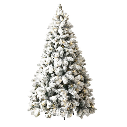 Jingle Jollys Christmas Tree 1.8M Xmas Tree with 350 LED Lights Snowy Tips