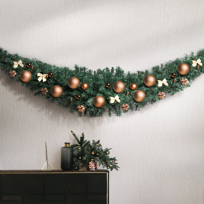 Jingle Jollys Christmas Garland 2.1M Xmas Tree Decoration Green