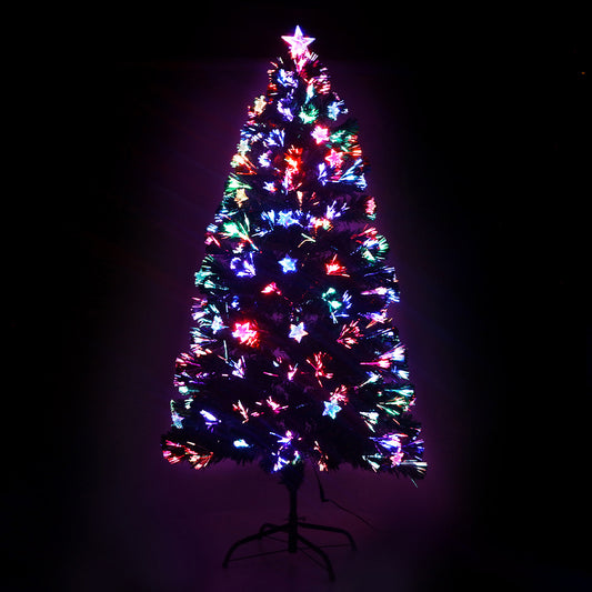 Jingle Jollys Christmas Tree 1.2M LED Xmas trees with Lights Multi Colour