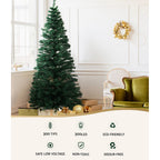 Jingle Jollys Christmas Tree 1.8M LED Xmas trees Optic Fibre Multi Colour