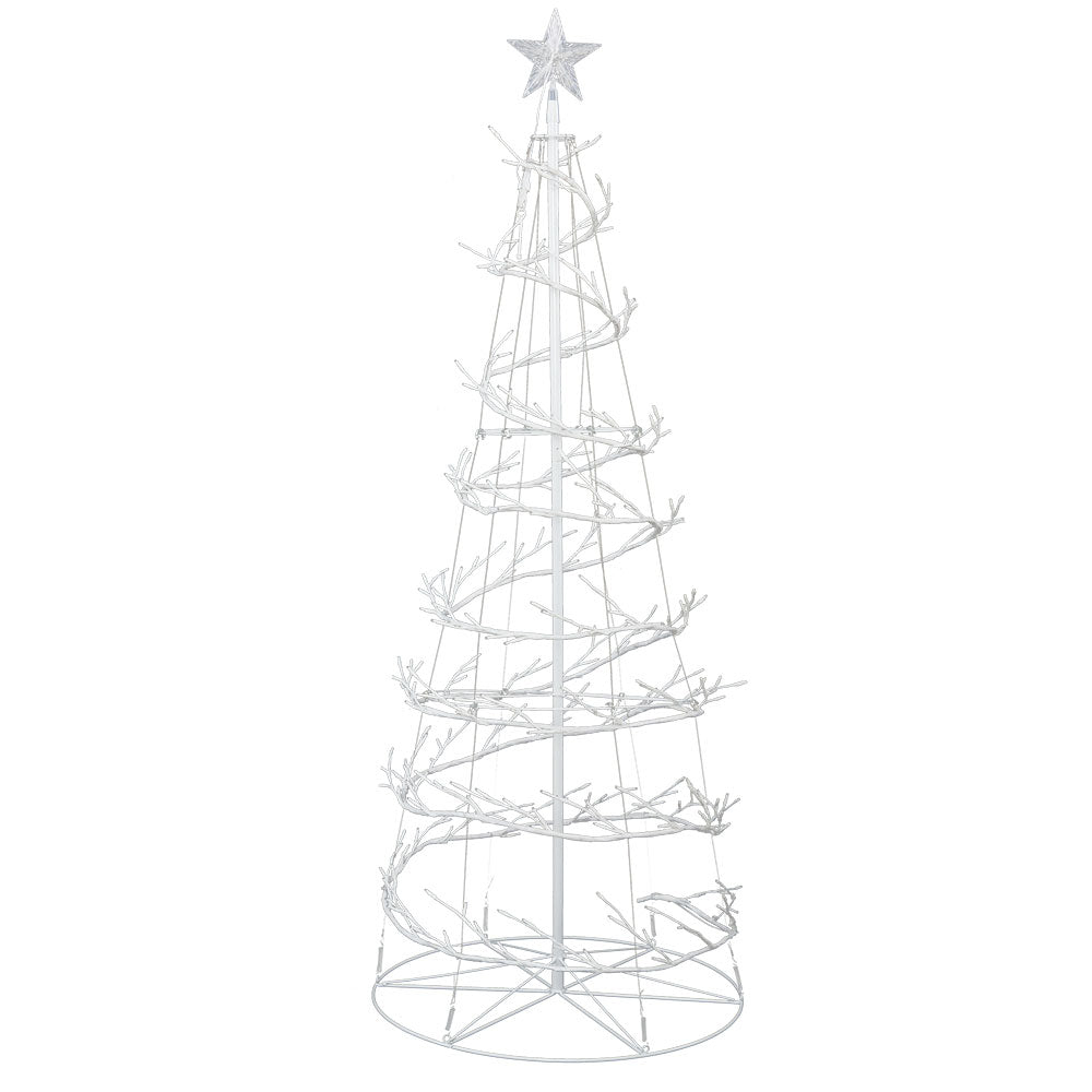 Jingle Jollys Christmas Tree 1.8M 6FT LED Xmas Decoration Cold White Lights