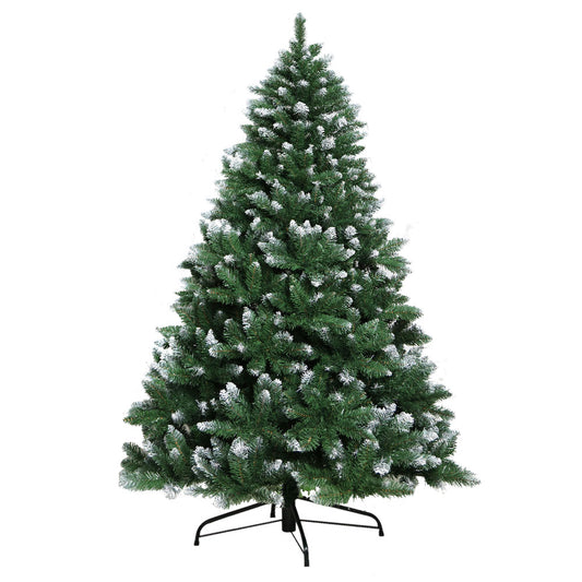 Jingle Jollys Christmas Tree 2.1M Xmas Trees Decorations Snowy Green 1000 Tips