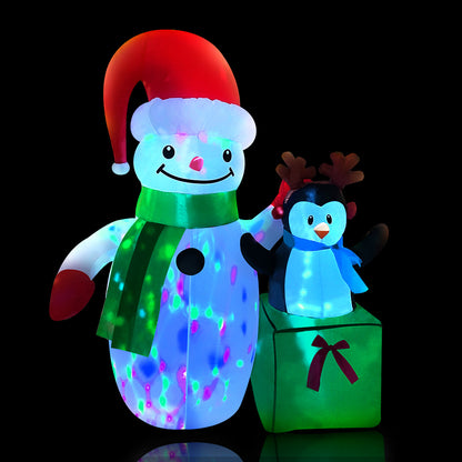 Jingle Jollys Christmas Inflatable Snowman 1.8M Lights LED Outdoor Decorations