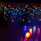 Jingle Jollys Solar Christmas Lights 12.5M 500 LED Icicle Light Decorations