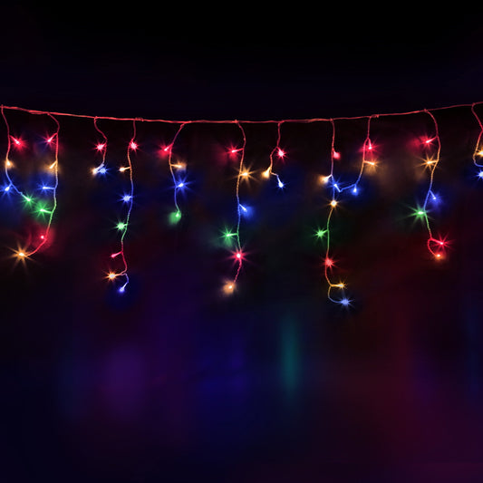 Jingle Jollys Christmas Lights 20M 800 LED Icicle Light Multi-coloured