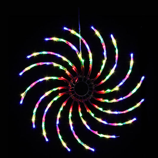 Jingle Jollys Christmas Lights 128 LED 50cm Fairy Light Spin Decorations