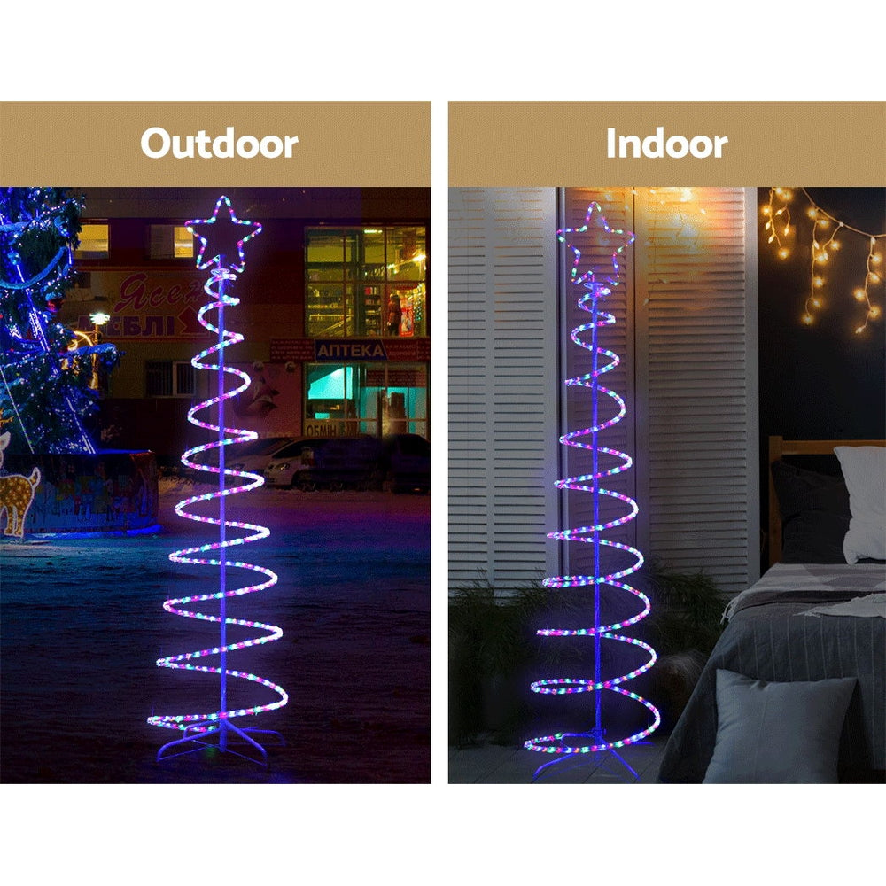 Jingle Jollys Christmas Lights 188cm Tree 288 LED Fairy Light Decorations